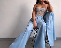 Костюм:  піджак на підкладці, штани+ корсет | PUSHKA SHOP