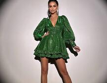 Сукня із пишною подвійною спідницею та драпіруванням  | PUSHKA SHOP