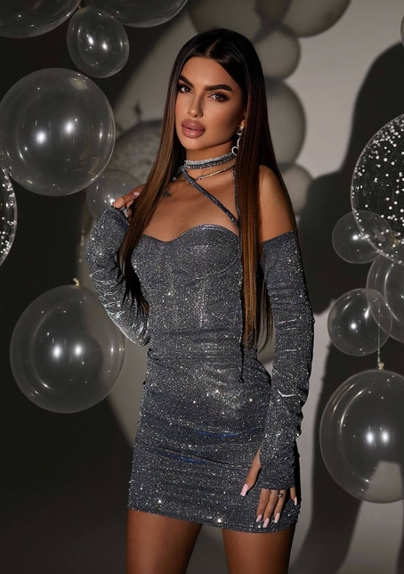 Сяюча корсетна сукня бюстьє | PUSHKA SHOP