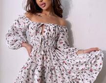 Сукня міні з квітковим принтом  Сукня міні з квітковим принтом  | PUSHKA SHOP