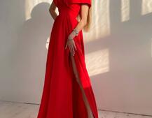 Платье-макси с разрезом Платье-макси с разрезом | PUSHKA SHOP