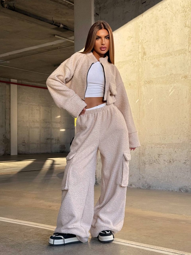 Теплий та мʼякий комплект Тедді на флісі Дуже приємний до тіла | PUSHKA SHOP