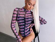 Боді з принтом   | PUSHKA SHOP