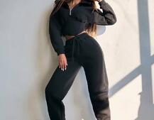 Комплект на флісі : худі з елементами корсету + штани  | PUSHKA SHOP