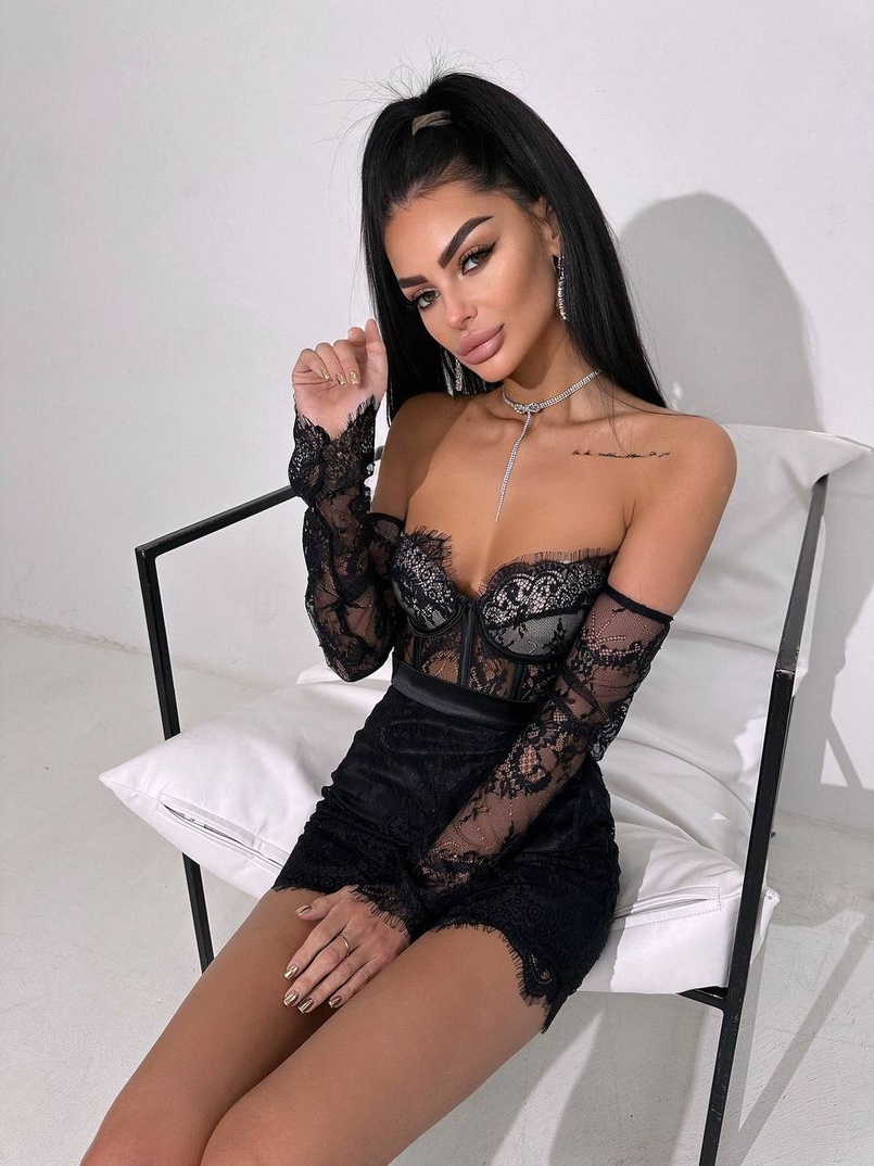 Мереживний комплект: корсет + спідниця   | PUSHKA SHOP