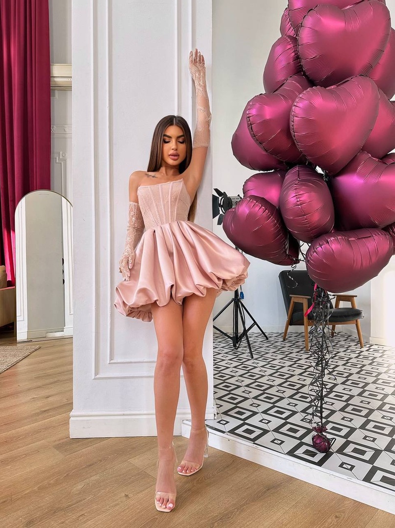 Комплект : мереживний корсет  з рукавичками + спідниця балон  | PUSHKA SHOP