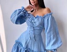 Муслінова сукня з рюшами   Муслінова сукня з рюшами   | PUSHKA SHOP