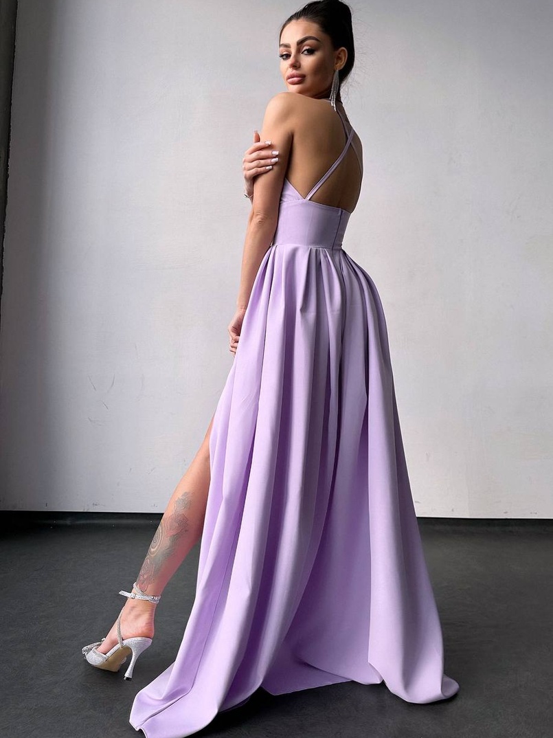 Сукня максі  з корсетним верхом і чашечками  | PUSHKA SHOP