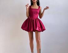 Атласна корсетна сукня міні  | PUSHKA SHOP