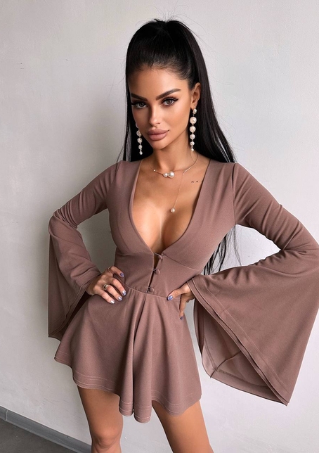 Ромпер з розкльошеними рукавами  | PUSHKA SHOP