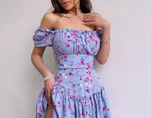 Сукня- міні у квітковий принт | PUSHKA SHOP