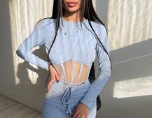 Трикотажний комплект: корсетний топ + легінси | PUSHKA SHOP