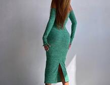 Трикотажна сукня міді  з чашечками  | PUSHKA SHOP