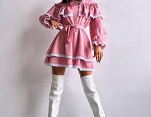 Сукня декорована мереживом | PUSHKA SHOP