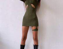 Облягаюча сукня міні цікавого крою Облягаюча сукня міні цікавого крою | PUSHKA SHOP