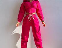 Комплект на флісі : худі з елементами корсету + штани  | PUSHKA SHOP