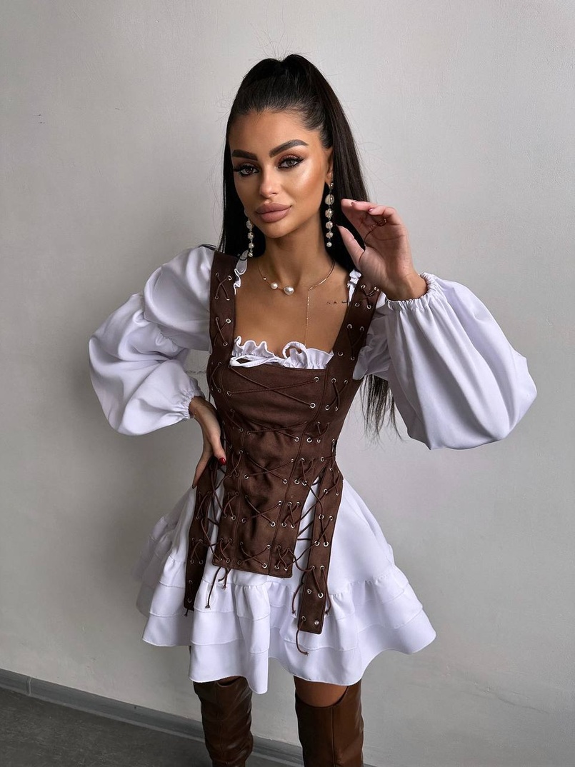 Комплект: сукня + корсет  Комплект: сукня + корсет  | PUSHKA SHOP