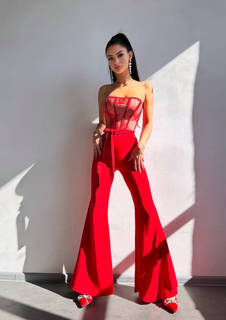 Комплект: піджак + комбінезон кльош  | PUSHKA SHOP