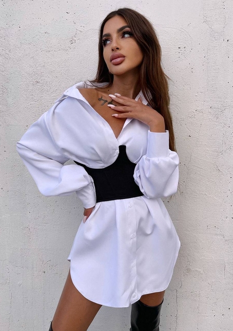 Приталена сорочка + корсет  | PUSHKA SHOP