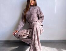 Трикотажний базовий комплект: світшот + штани  | PUSHKA SHOP