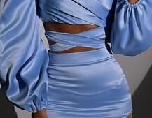 Атласний комплект, бахромою зі стразами Ручна робота, прикраса пришита Атласний комплект, бахромою зі стразами Ручна робота, прикраса пришита | PUSHKA SHOP