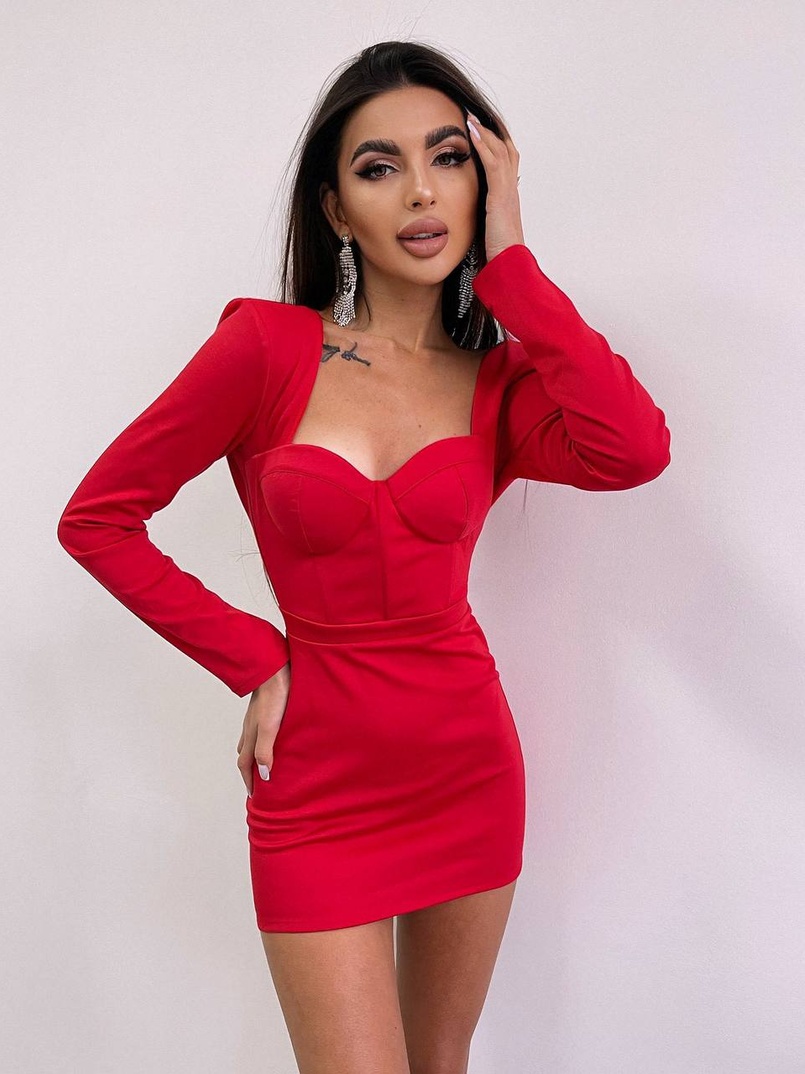 Сукня із чашечками з ефектом push up | PUSHKA SHOP