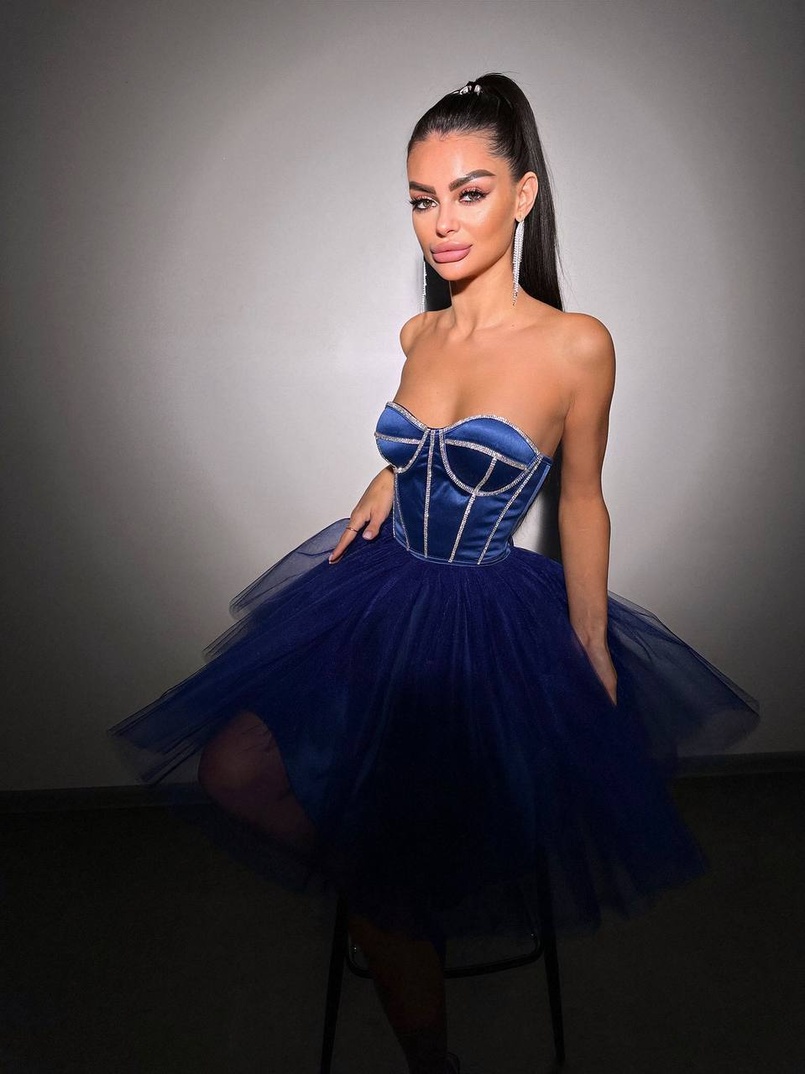 Комплект: корсет, декорований стразами  +  пишна фатинова спідниця | PUSHKA SHOP