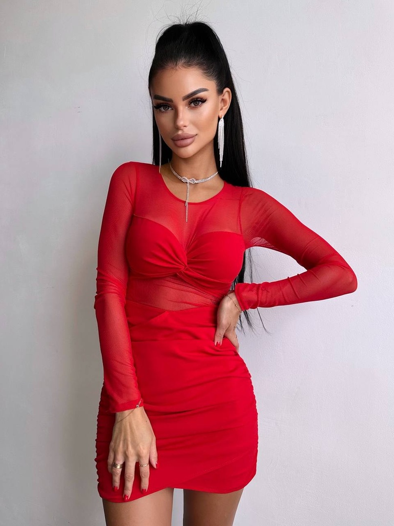 Сукня з драпіруванням  | PUSHKA SHOP