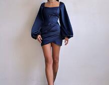 Атласний комплект: корсет + спідниця з драпіруванням Атласний комплект: корсет + спідниця з драпіруванням | PUSHKA SHOP