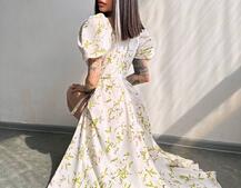 Сукня- міді  з квітковим принтом Сукня- міді  з квітковим принтом | PUSHKA SHOP