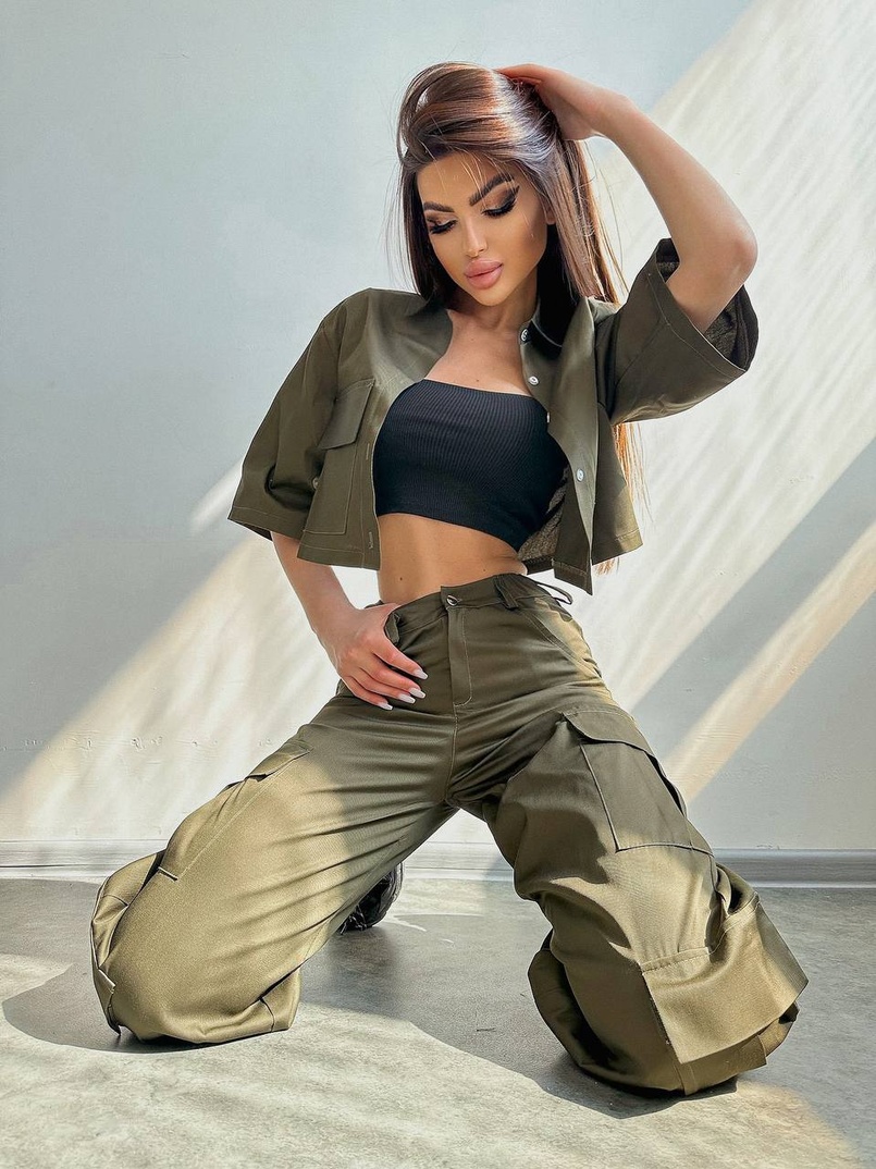 Комплект:  сорочка та штани карго Комплект:  сорочка та штани карго | PUSHKA SHOP
