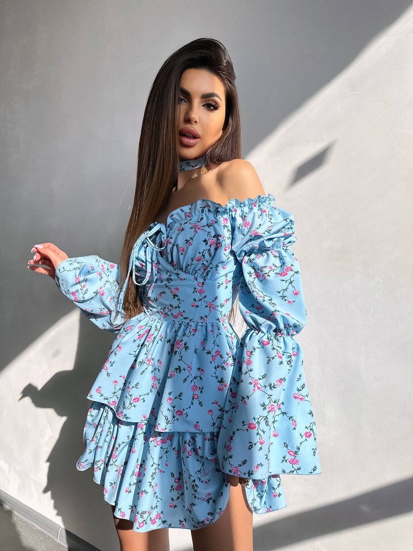 Сукня з чокером | PUSHKA SHOP