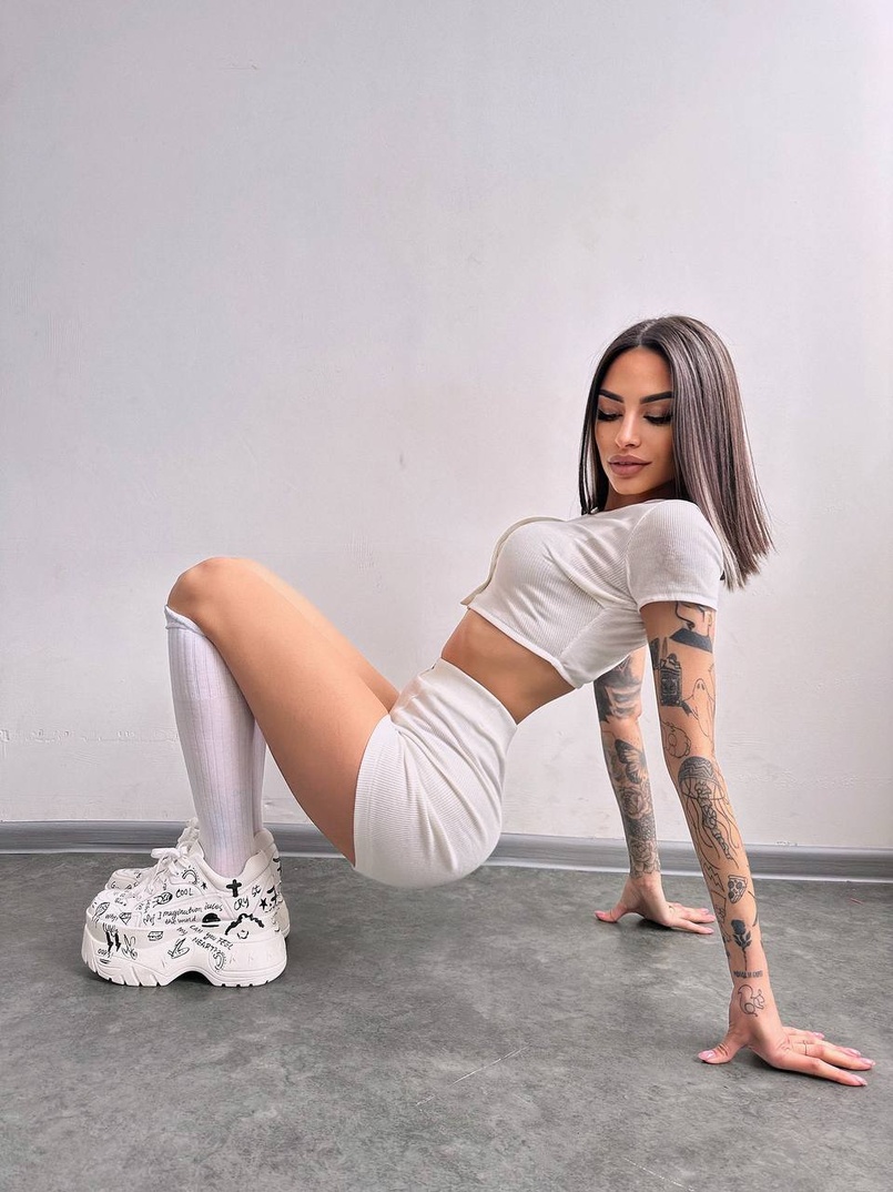 Комплект: топ на ґудзиках + велосипедки | PUSHKA SHOP