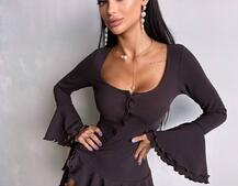 Сукня з з воланами на ґудзиках Сукня з з воланами на ґудзиках | PUSHKA SHOP