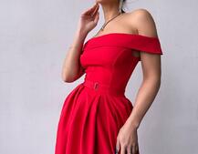 Сукня максі з відкритими плечима  | PUSHKA SHOP