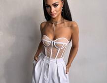 Костюм: піджак на підкладці, штани+ корсет Костюм: піджак на підкладці, штани+ корсет | PUSHKA SHOP