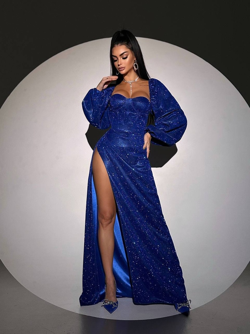 Сяючий комплект: корсет  + спідниця  максі з драпіруванням | PUSHKA SHOP