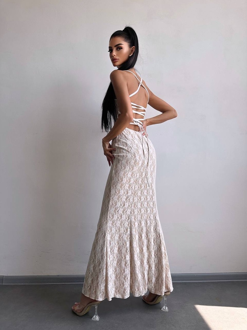 Мереживна сукня максі   | PUSHKA SHOP