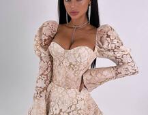 Мереживна сукня з чашечками  | PUSHKA SHOP