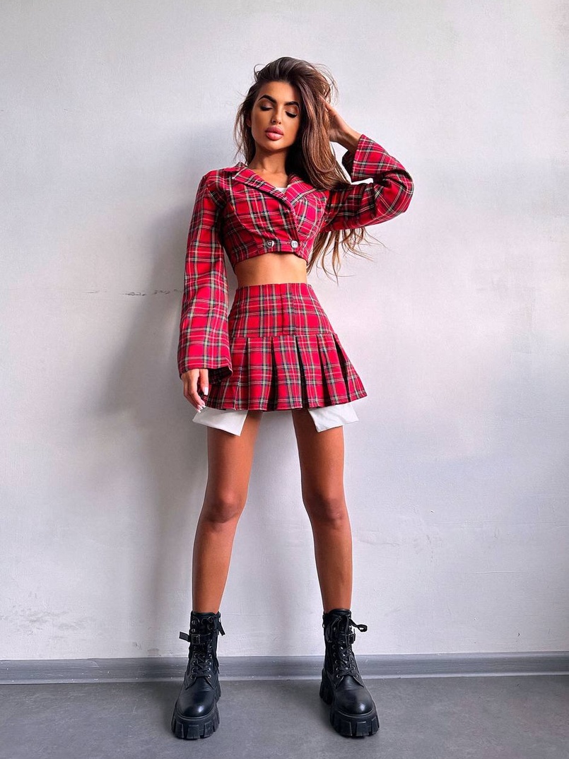 Комплект: спідниця, шорти+топ+піджак Комплект: спідниця, шорти+топ+піджак | PUSHKA SHOP