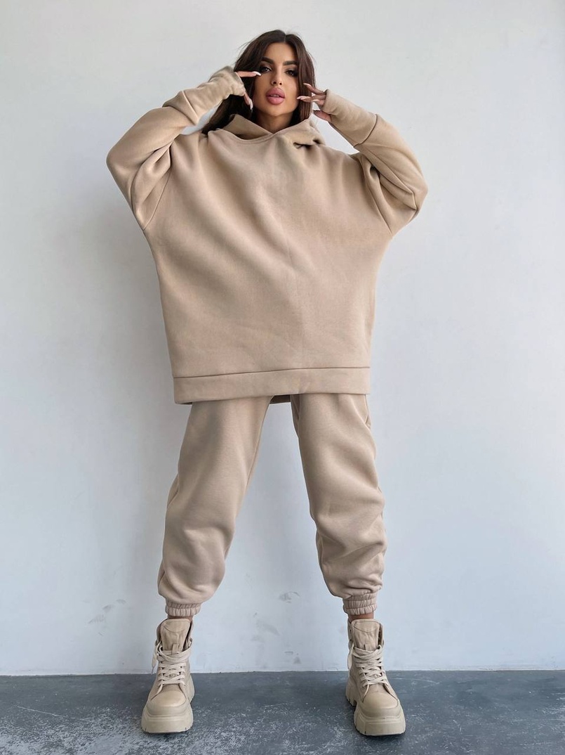 Тёплый комплект: худи + спортивные штаны  | PUSHKA SHOP