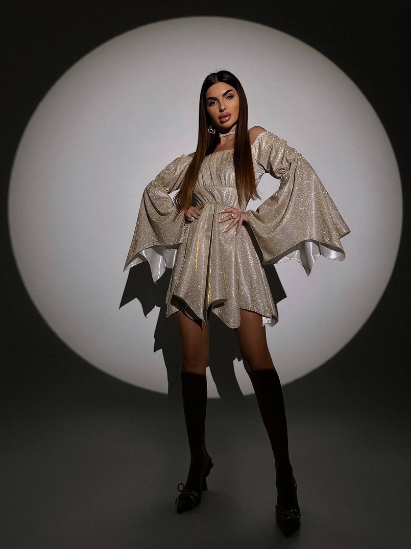 Сяючий комплект: сукня + корсет   | PUSHKA SHOP