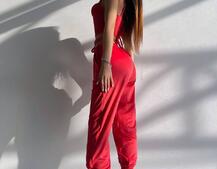 Велюровий комплект трійка: кофта + корсет з чашечками + джогери  | PUSHKA SHOP