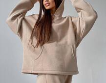 Тёплый костюм с расклешенными брюками Тёплый костюм с расклешенными брюками | PUSHKA SHOP