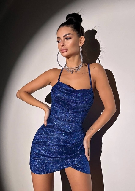 Сяючий комплект: корсет + спідниця міні з драпіруванням   | PUSHKA SHOP