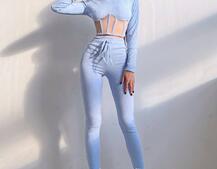 Трикотажний комплект: корсетний топ + легінси | PUSHKA SHOP