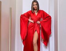 Шовковий халатик із розкльошеними рукавами | PUSHKA SHOP