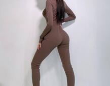 Трикотажный облегающий комбинезон  | PUSHKA SHOP
