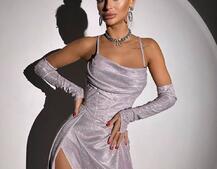 Сяючий комплект: корсет+ рукавички + спідниця максі Сяючий комплект: корсет+ рукавички + спідниця максі | PUSHKA SHOP