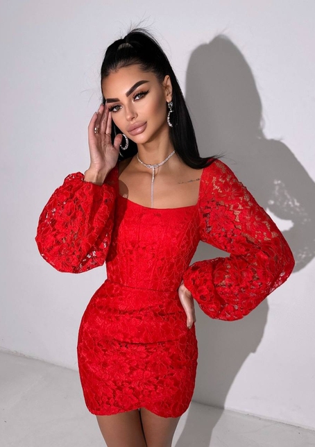 Мереживний комплект: корсет + спідниця міні | PUSHKA SHOP